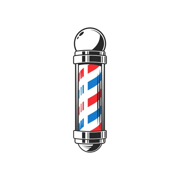 Staff Barbershop Pole Isolated Icon Vector Barber Pole Sign Used — ストックベクタ