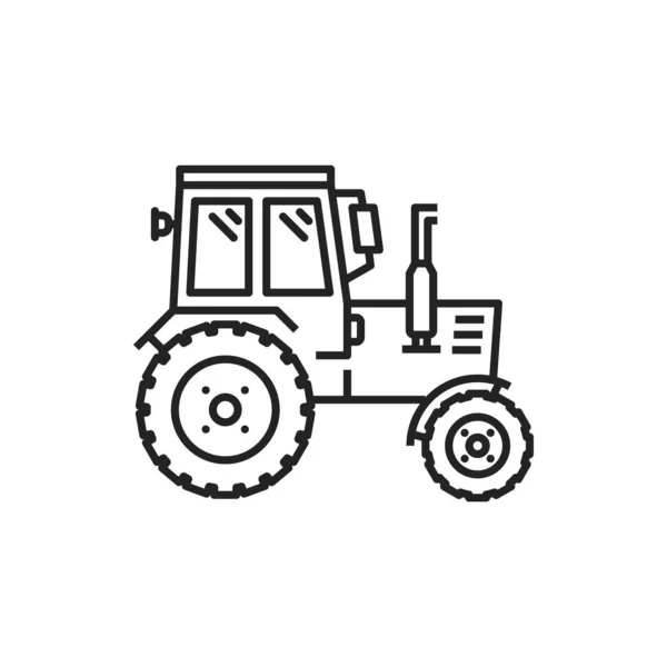 Tractor Isolated Agricultural Machinery Icon Vector Farm Truck Heavy Machine — Stock vektor