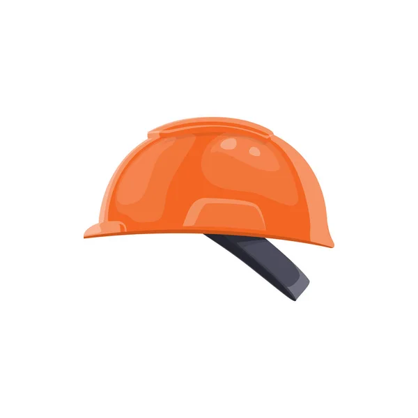 Hard Hat Construction Building Works Safety Equipment Vector Flat Icon — Stock vektor