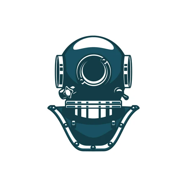 Retro Diving Old Mask Isolated Icon Vector Old Fashion Equipment — Stok Vektör