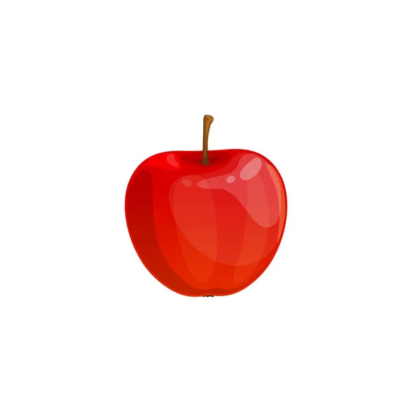 Apple Vector Icon Isolated White Background Cartoon Element Design Ripe — Image vectorielle