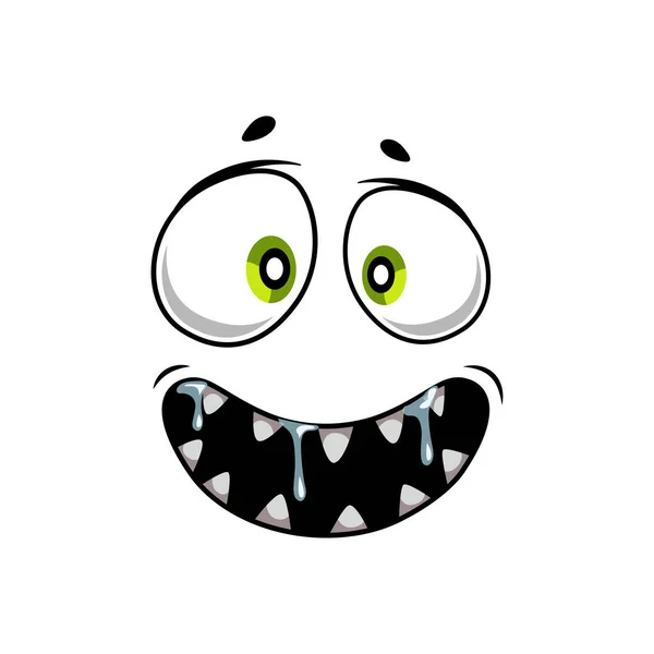 Cartoon Face Vector Icon Happy Emoji Laughing Facial Expression Smiling — Stockový vektor