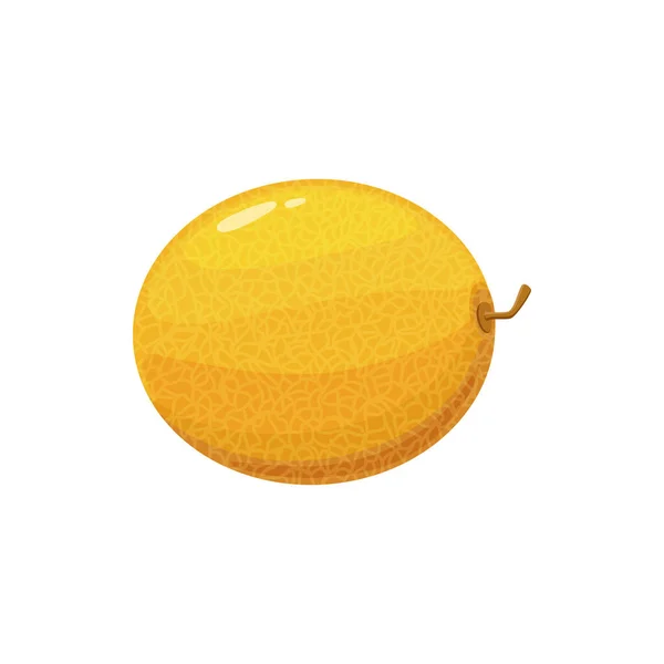 Whole Lemon Yellow Citrus Fruit Isolated Fat Cartoon Icon Vector — ストックベクタ
