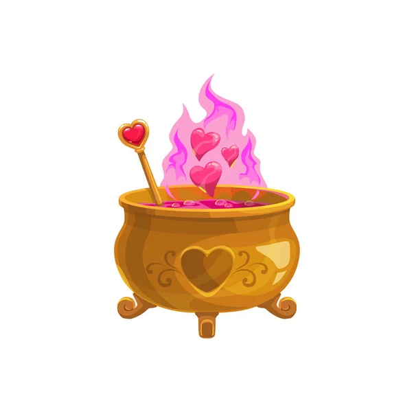 Love Potion Pot Saint Valentine Day Wedding Party Isolated Symbol — Stok Vektör