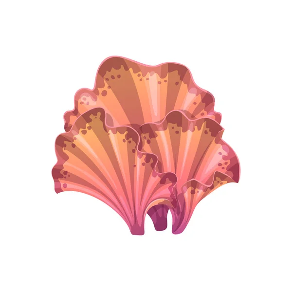 Underwater Seaweed Kelp Laminaria Plant Leaves Isolated Vector Marine Aquarium — ストックベクタ