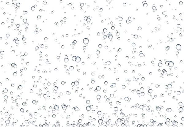 Realistic Fizz Bubbles Underwater Soda Water Bubbles Transparent Fizzy Drink —  Vetores de Stock