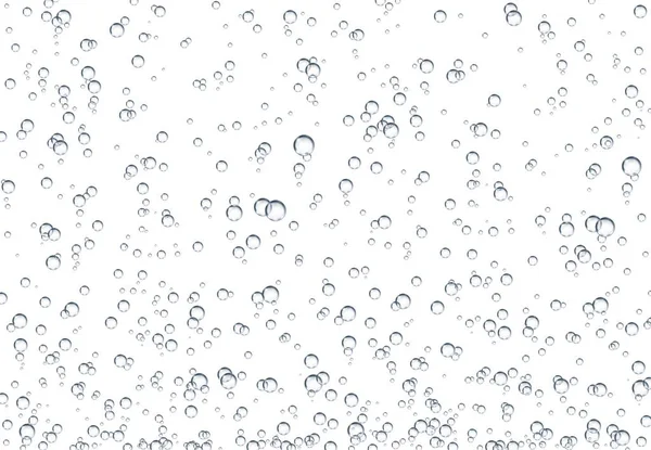 Realistic fizz bubbles, underwater soda water bubbles of transparent fizzy drink, vector background. Fizz air bubbles in water, effervescent texture of oxygen in sparkling water or champagne
