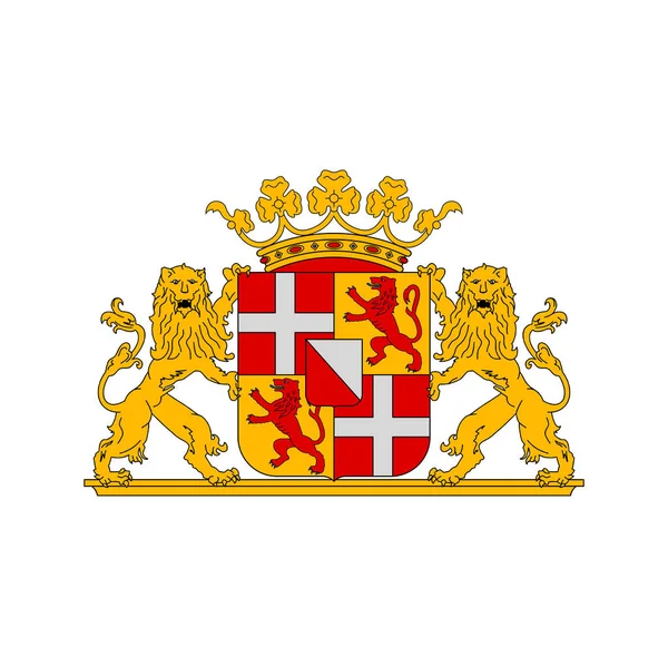 Netherlands Coat Arms Utrecht Province Dutch Heraldry Vector Heraldic Emblem — Stok Vektör