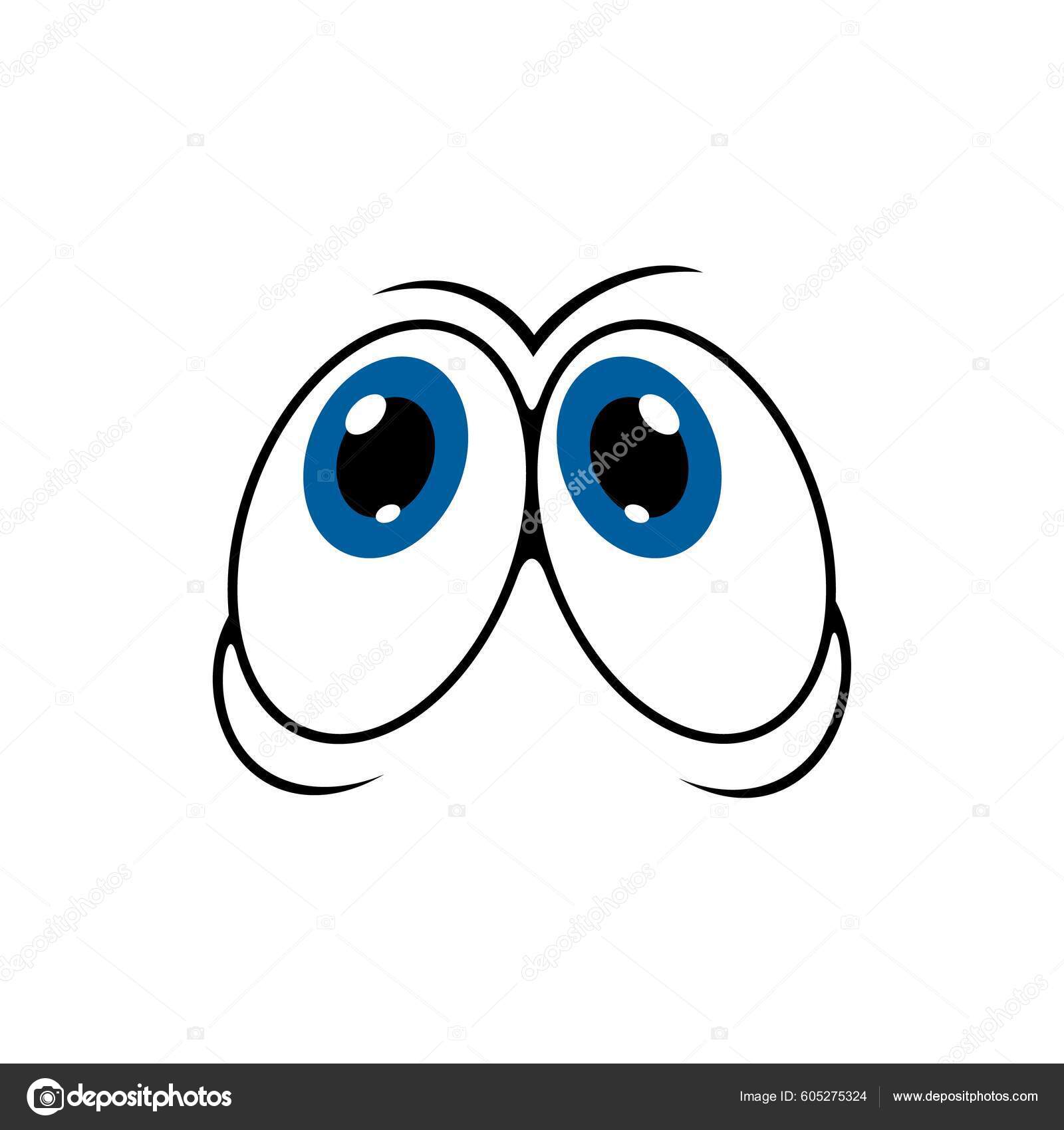 Face Cartoon Character Eye Smile Comic Funny Cute Emoji Vector Stock Vector  Image by ©Seamartini #605275324