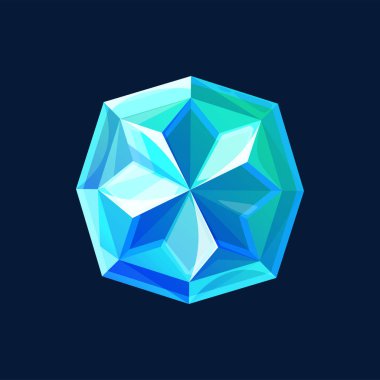 Sapphire or Tourmaline, Aquamarine Spinel, turquoise chalcedony jeremejevite isolated precious gemstone. Vector blue Jadeite, moonstone apatite benitoite ui game design element. Topaz azurite