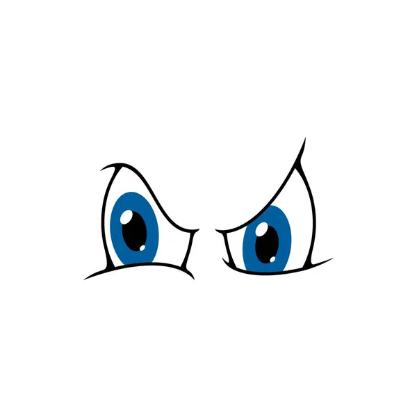 Eyes Face Smile Cartoon Googly Expression Vector Character Icon Eyes — Vettoriale Stock