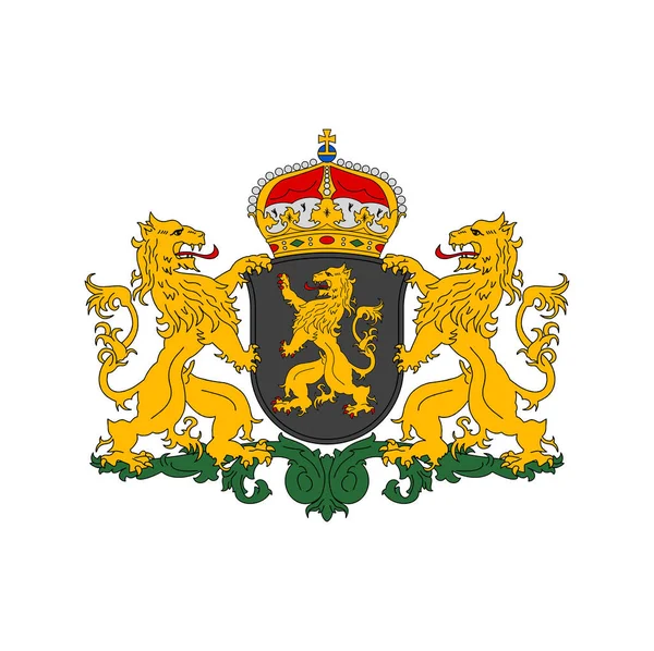 Netherlands Coat Arms Brabant Province Heraldic Emblem Vector Dutch Heraldry — Image vectorielle