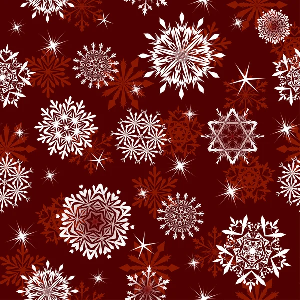 Seamless snowflakes background — Stock Vector