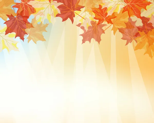 Fondo de otoño — Vector de stock