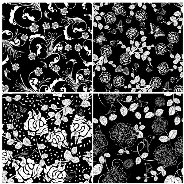 Seamless floral pattern — Stock Vector