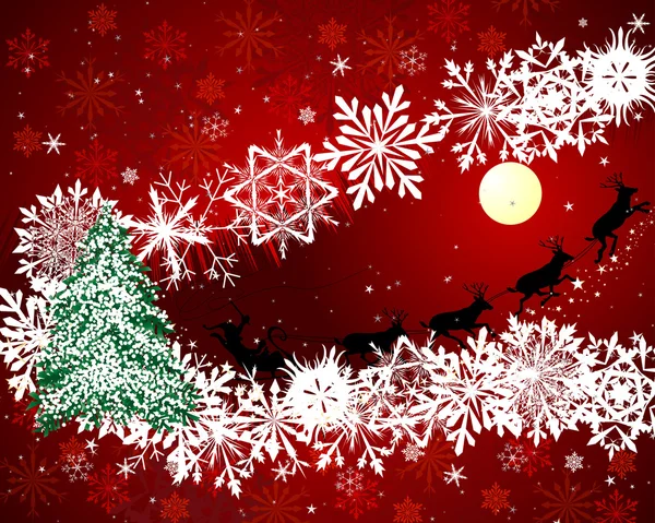 Tarjeta de Navidad — Vector de stock