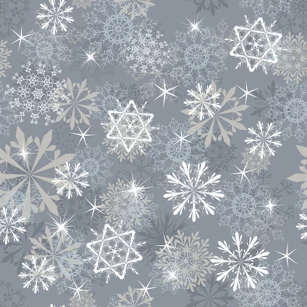 Seamless snowflakes background — Stock Vector