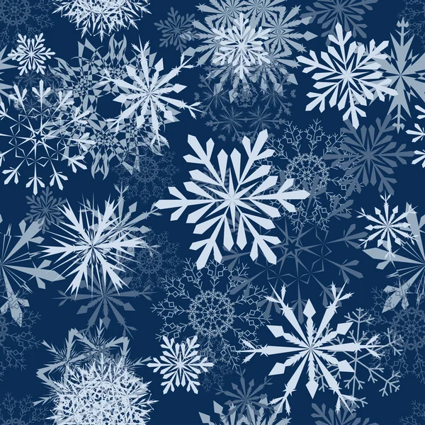 Seamless snowflakes background — Stock Vector