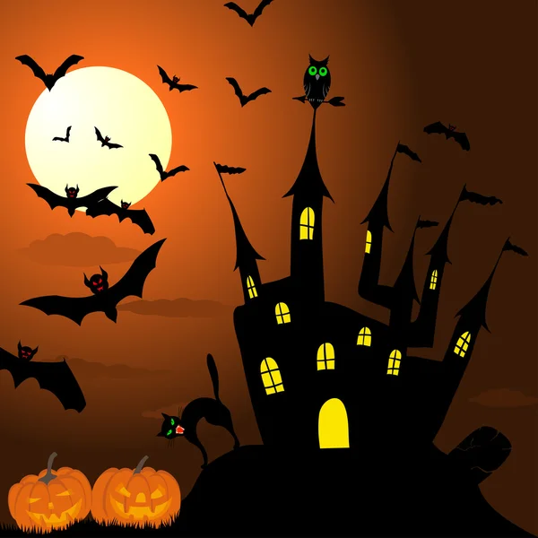 Buon Halloween Card — Vettoriale Stock