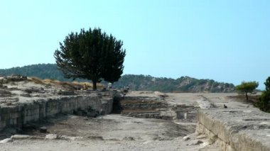 kamiros şehrin antik kalıntıları. Rodos Adası. Yunanistan.