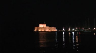 gece Rodos fort