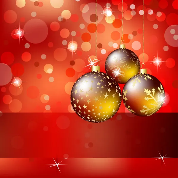 クリスマスと新年の背景 — ストックベクタ