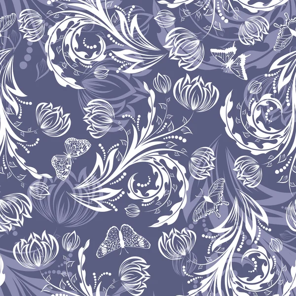 Modèle floral sans couture — Image vectorielle