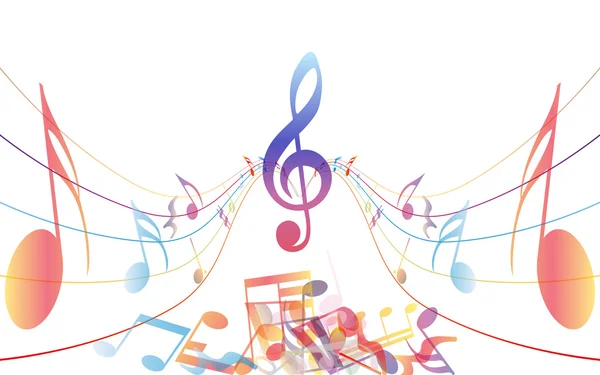 Musical multicolor — Vector de stock