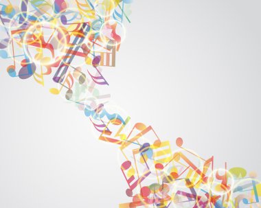 multicolour müzik notaları