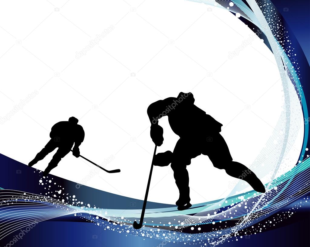Hockey player silhouette Stock Vector Image by ©angelp 12903996