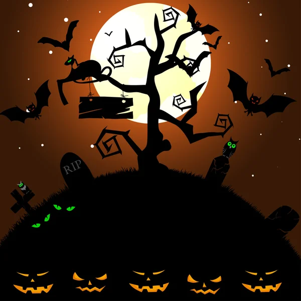 Gelukkige Halloween — Stockvector