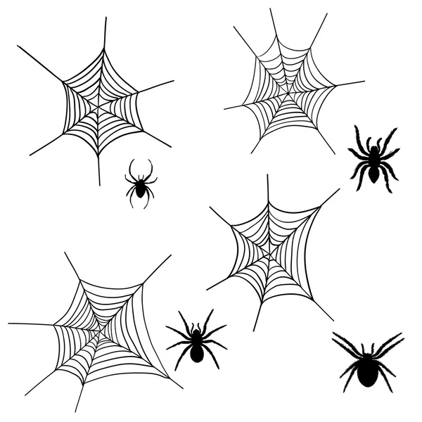 Čistá sada Spider — Stockový vektor