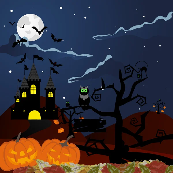 Gelukkige Halloween — Stockvector