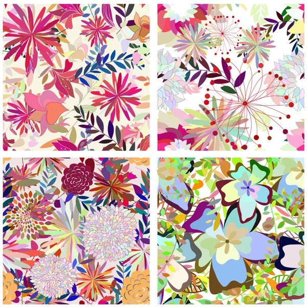 Seamless floral pattern — Stock Vector