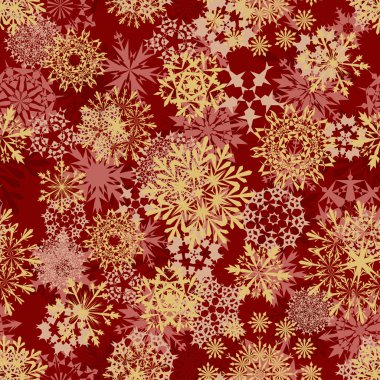 Dikişsiz snowflakes desen