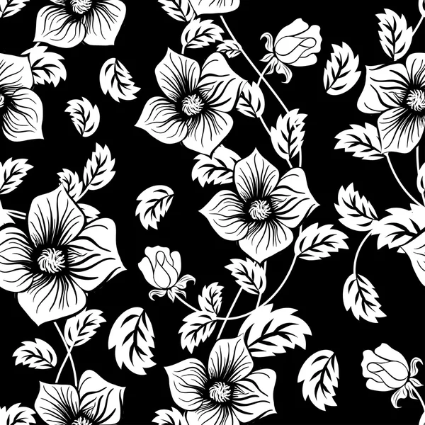 Άνευ ραφής λουλουδάτο μοτίβο. vintage στυλ — Διανυσματικό Αρχείο