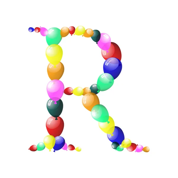 Lettre de ballon — Image vectorielle