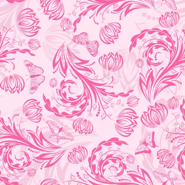 Modèle floral sans couture — Image vectorielle