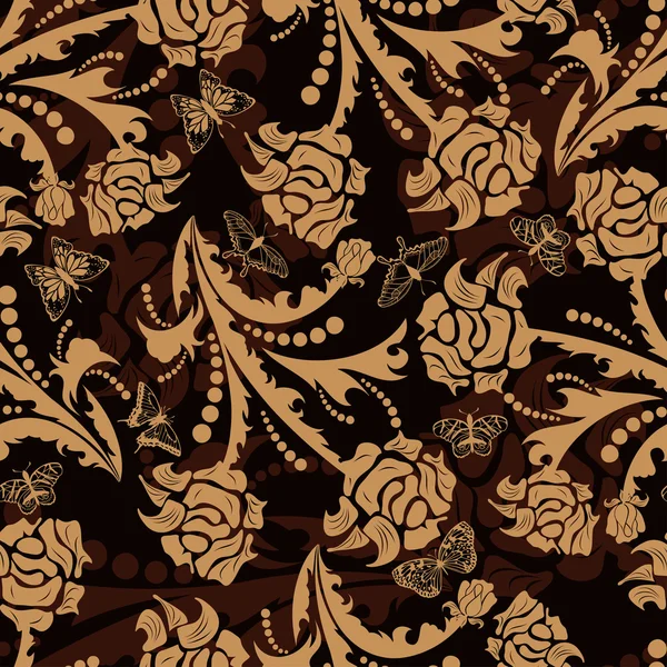 Modèle floral sans couture — Image vectorielle