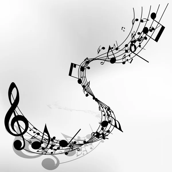 Музична нота персоналу — стоковий вектор