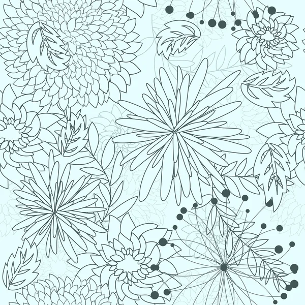 Seamless floral pattern — Stock Vector