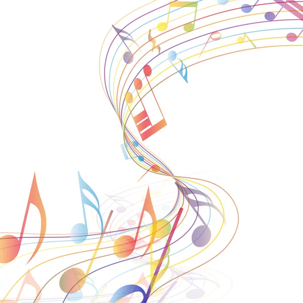 Multicolor musical — Stockvector