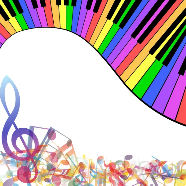 Musical multicolor — Archivo Imágenes Vectoriales