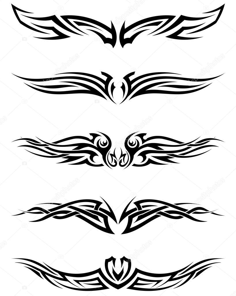 Set tribal tattoos Stock Vector Image by ©angelp #50705283 Set tribal tattoos Stock Vector Image by ©angelp #50705283