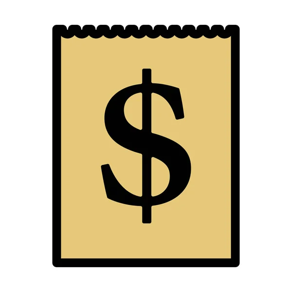 Ícone Calendário Dólar Esboço Negrito Editável Com Design Preenchimento Cores — Vetor de Stock