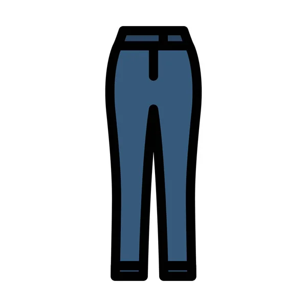 Business Woman Trousers Icon Editable Bold Outline Color Fill Design — Διανυσματικό Αρχείο