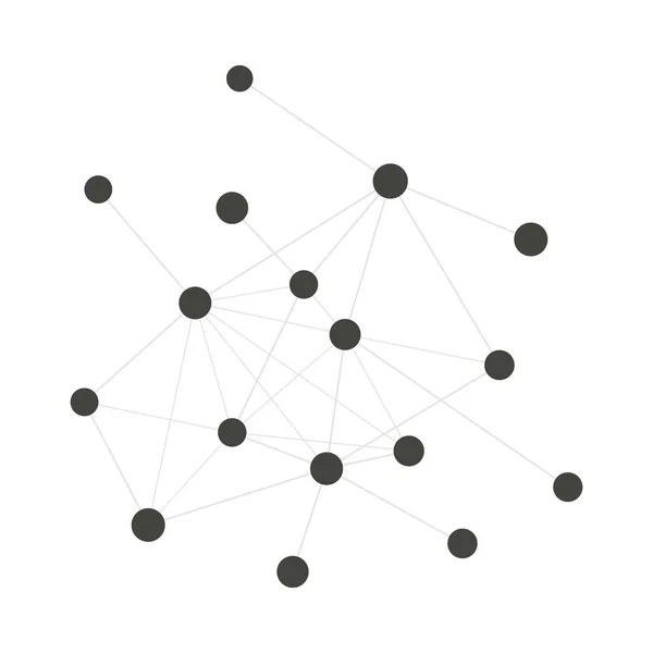 Икона Connection Net Плоский Дизайн Цвета Векторная Миграция — стоковый вектор