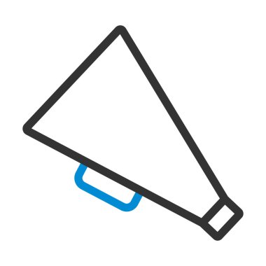 Yönetmen Megafon Simgesi. Renk Doldurma Tasarımı ile Düzenlenebilir Kalın Tasarım. Vektör İllüstrasyonu.