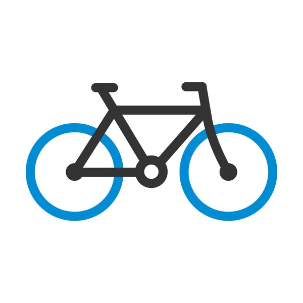 Icono Bicicleta Esquema Audaz Editable Con Diseño Relleno Color Ilustración — Archivo Imágenes Vectoriales