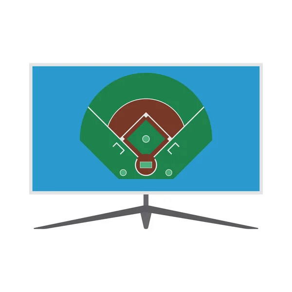 Béisbol Icono Traducción Diseño Color Plano Ilustración Vectorial — Vector de stock